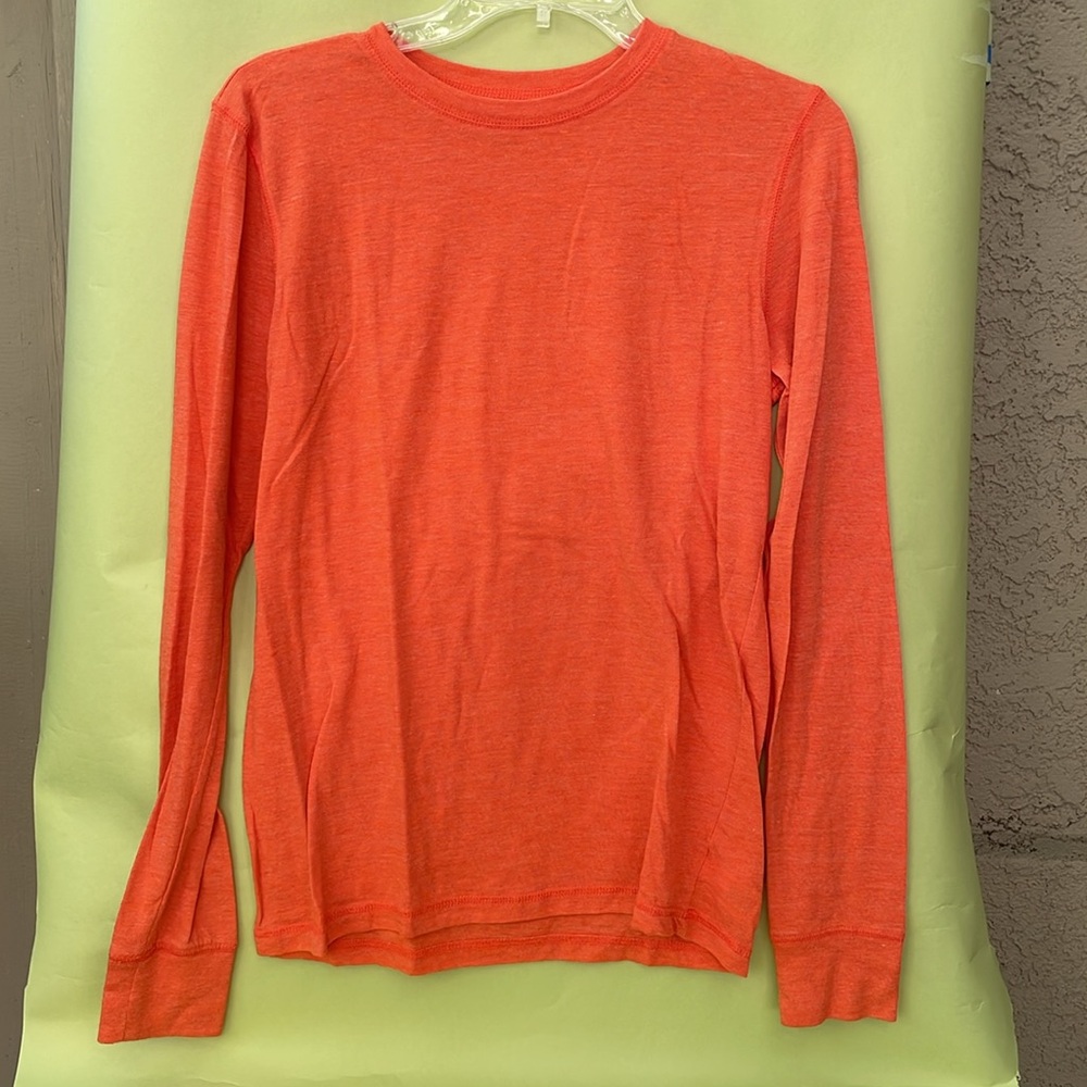 Orange Tacket+Tate cotton long sleeve shirt